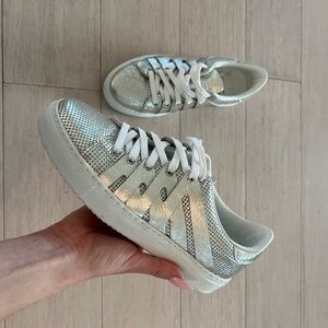 P448 Silver Sneakers